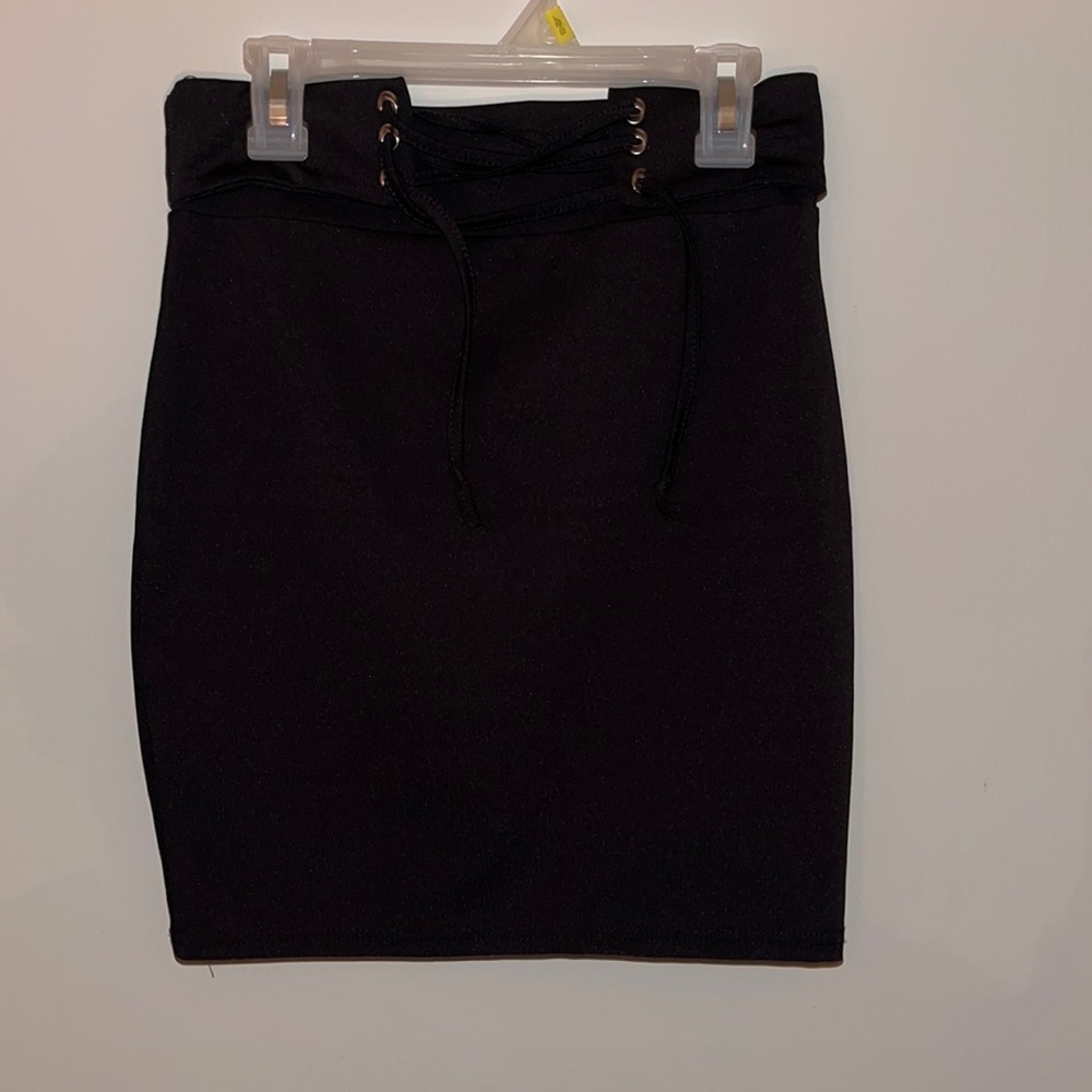 Black Body-Con Skirt